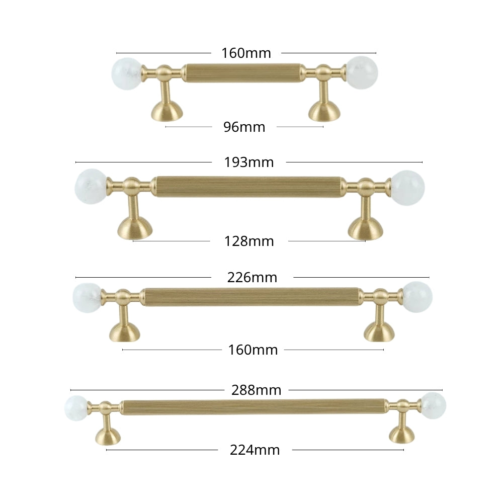 GLOW - Brushed Brass 10" Cabinet Pulls