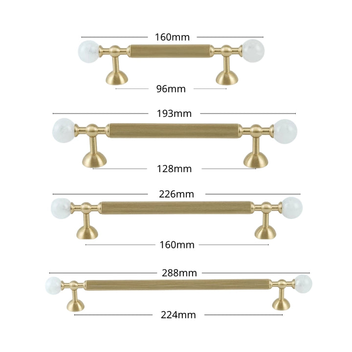 GLOW - Brushed Brass 10" Cabinet Pulls