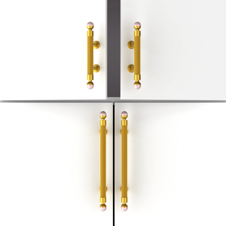 LUME - Brushed Brass 5" Knobs and Pulls
