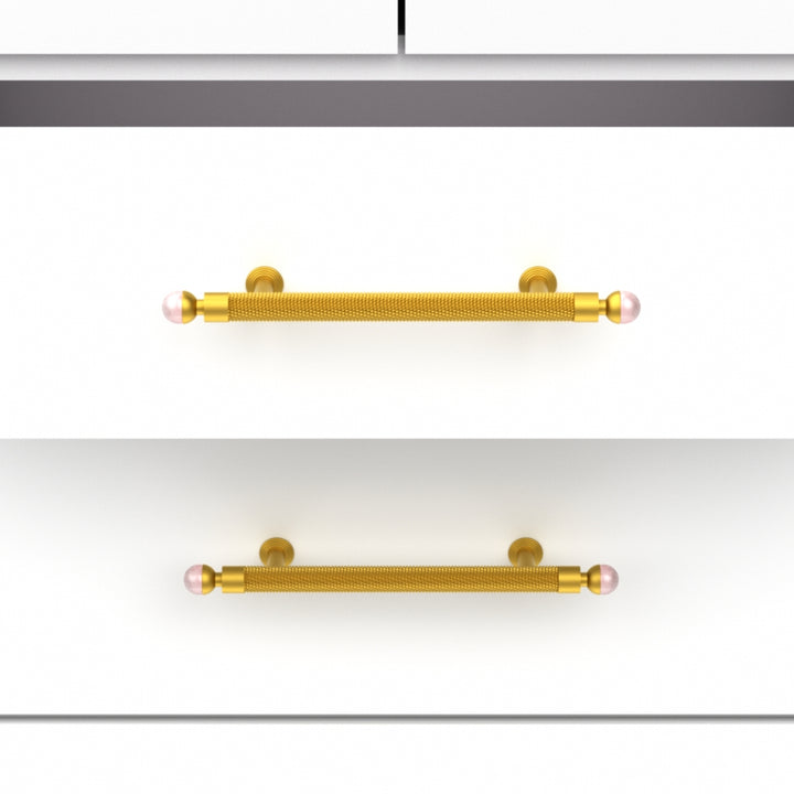 LUME - Brushed Brass 5" Knobs and Pulls