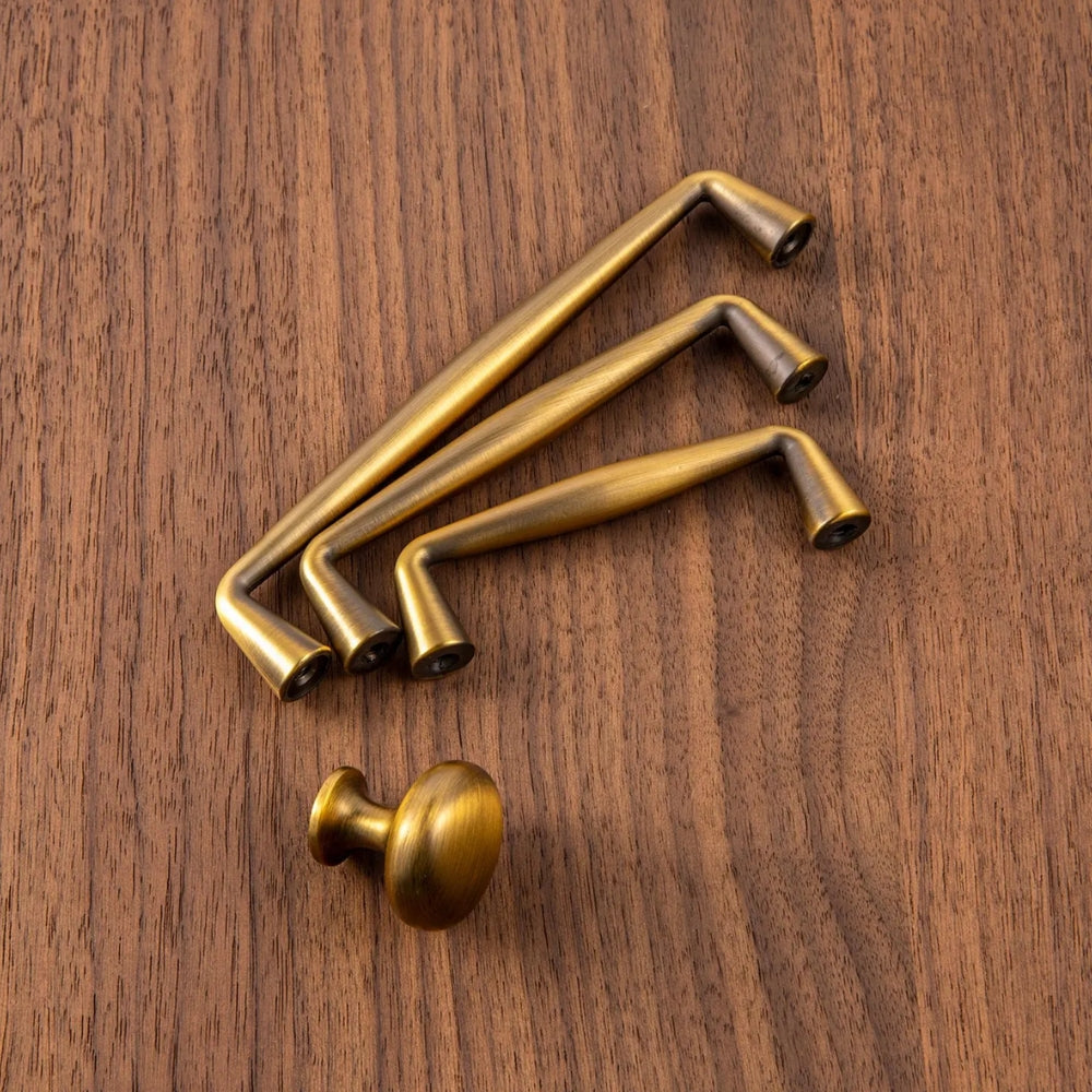 FLICKER - Antique Brass 10" Knobs and Pulls