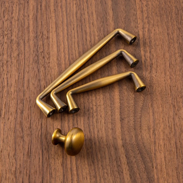 FLICKER - Antique Brass 10" Knobs and Pulls
