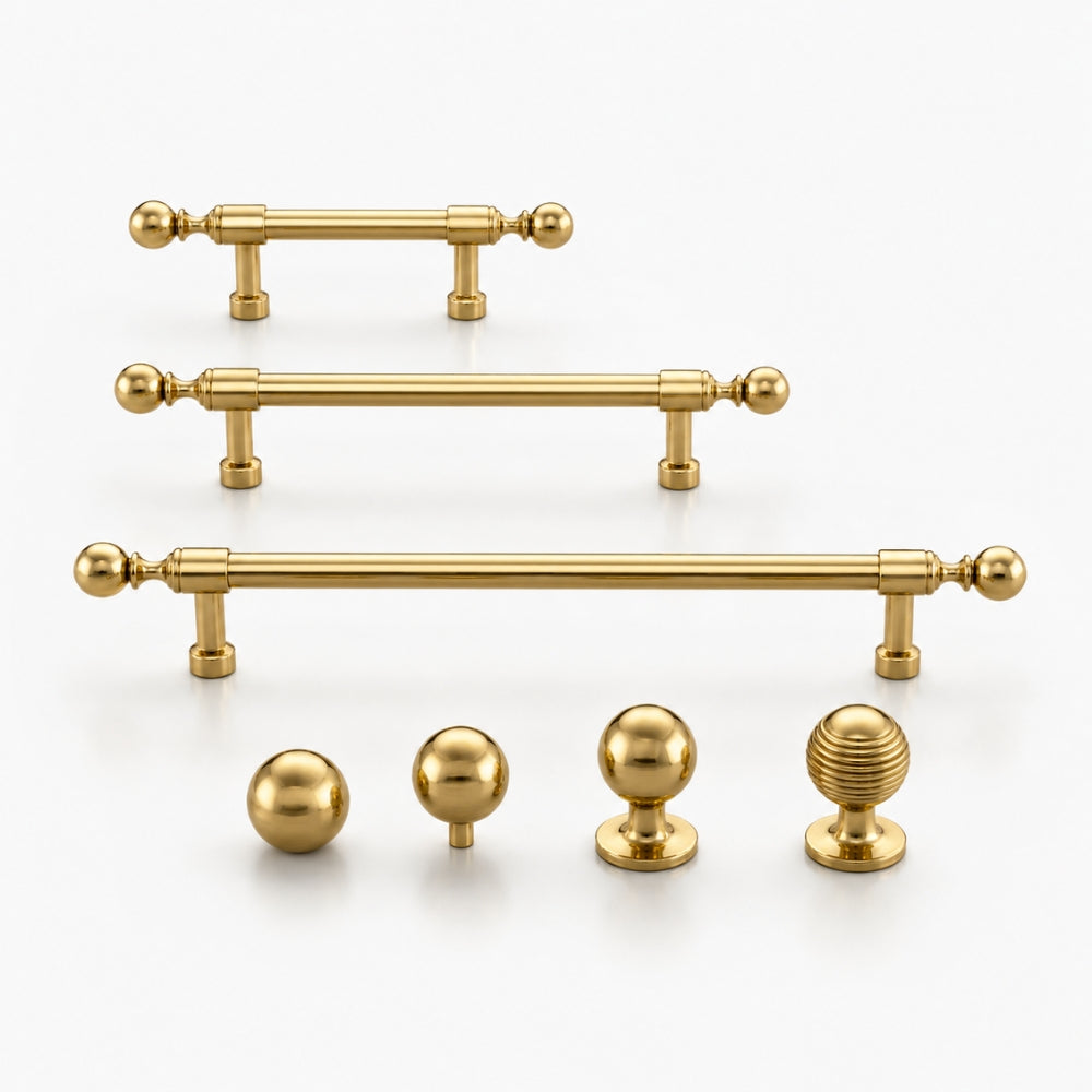 GRANITE - Polished Gold 10" Knobs and Pulls