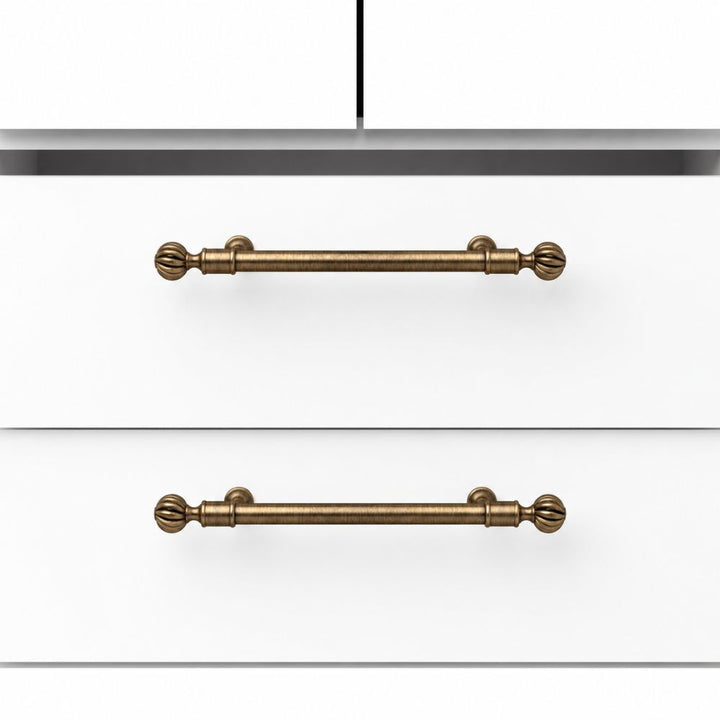 HALO - Antique Brass 3.75" Knobs and Pulls