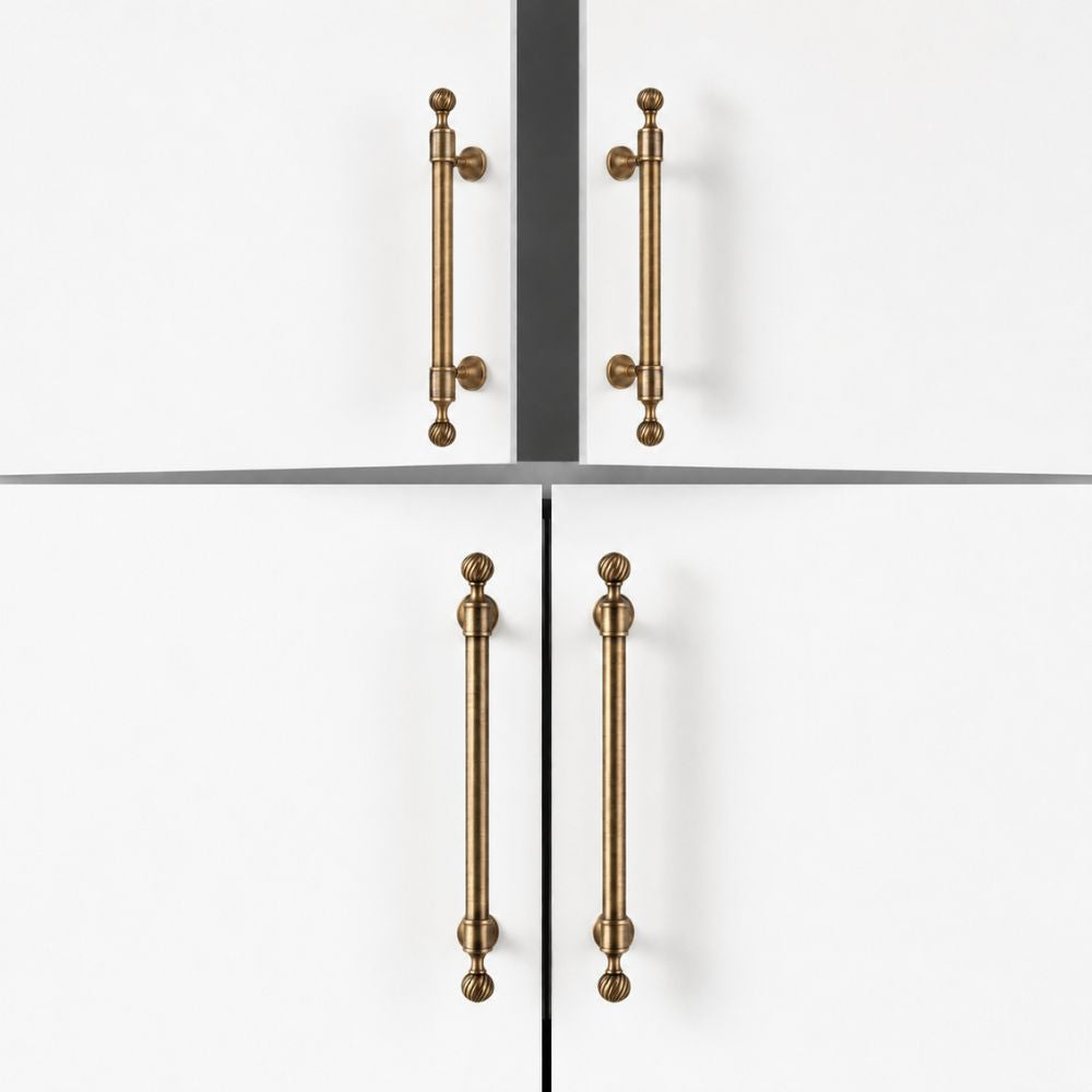 HALO - Antique Brass 3.75" Knobs and Pulls