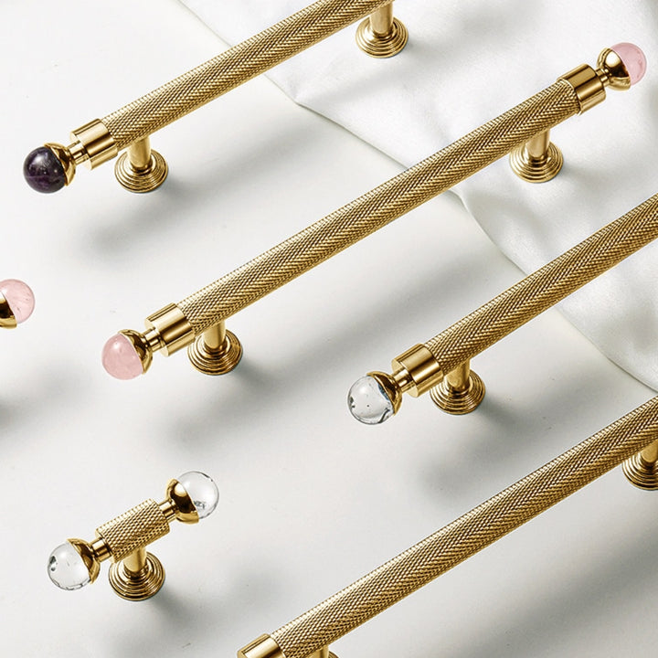 LUME - Brushed Brass 5" Knobs and Pulls