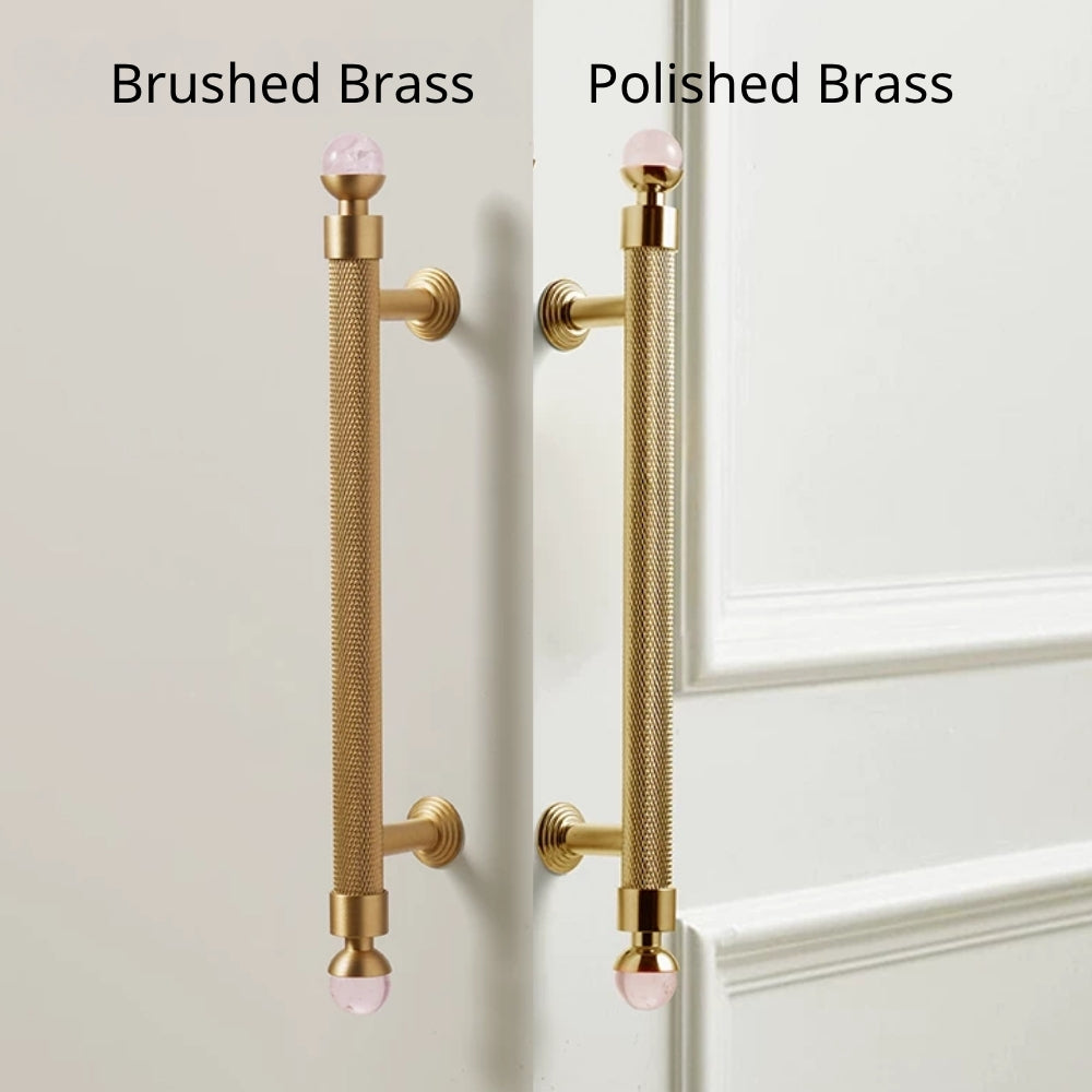 LUME - Brushed Brass 5" Knobs and Pulls
