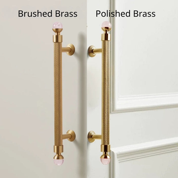 LUME - Brushed Brass 5" Knobs and Pulls