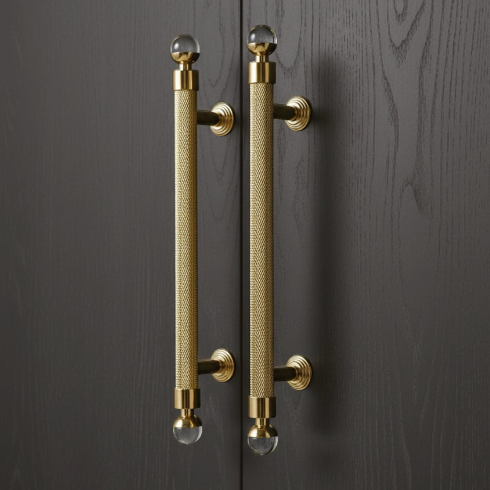 LUME - Brushed Brass 5" Knobs and Pulls
