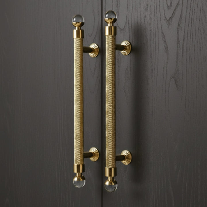 LUME - Brushed Brass 5" Knobs and Pulls