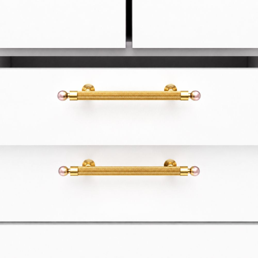 LUME - Brushed Brass 5" Knobs and Pulls