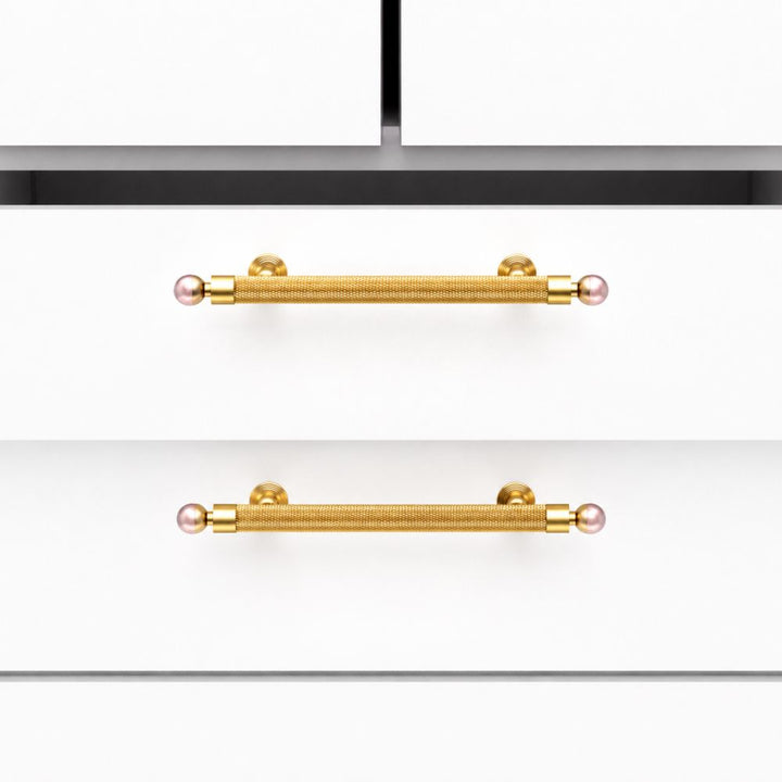 LUME - Brushed Brass 5" Knobs and Pulls