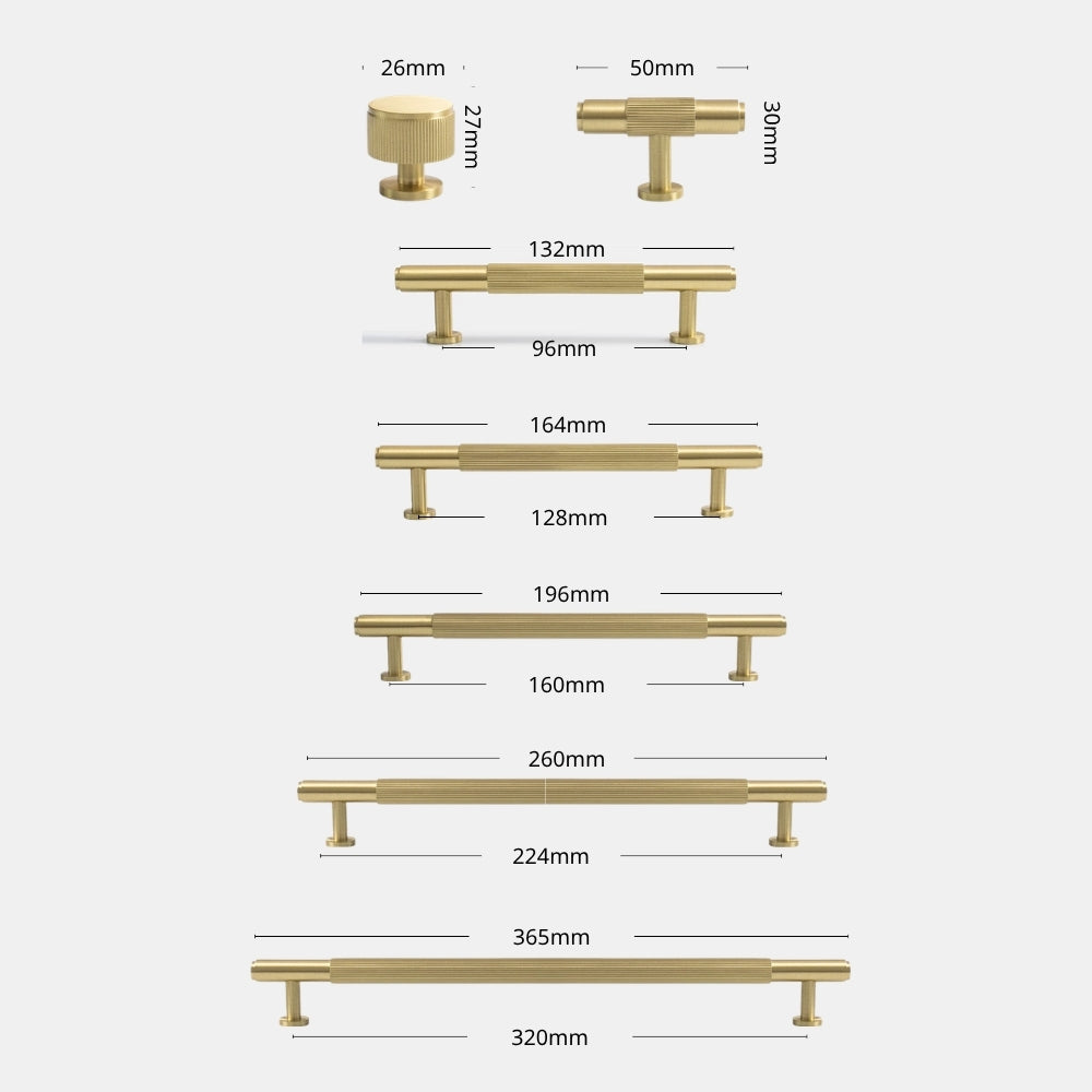 MIST - Brushed Brass 7.5" Cabinet Pulls