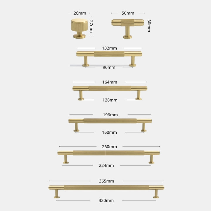 MIST - Brushed Brass 7.5" Cabinet Pulls