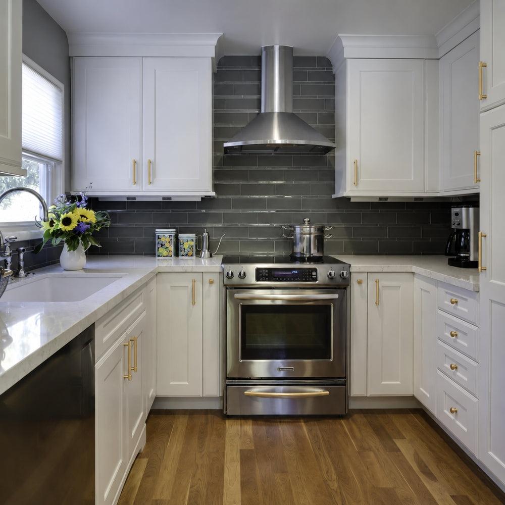 7.5 Inch Brushed Brass Cabinet Pulls | MIST