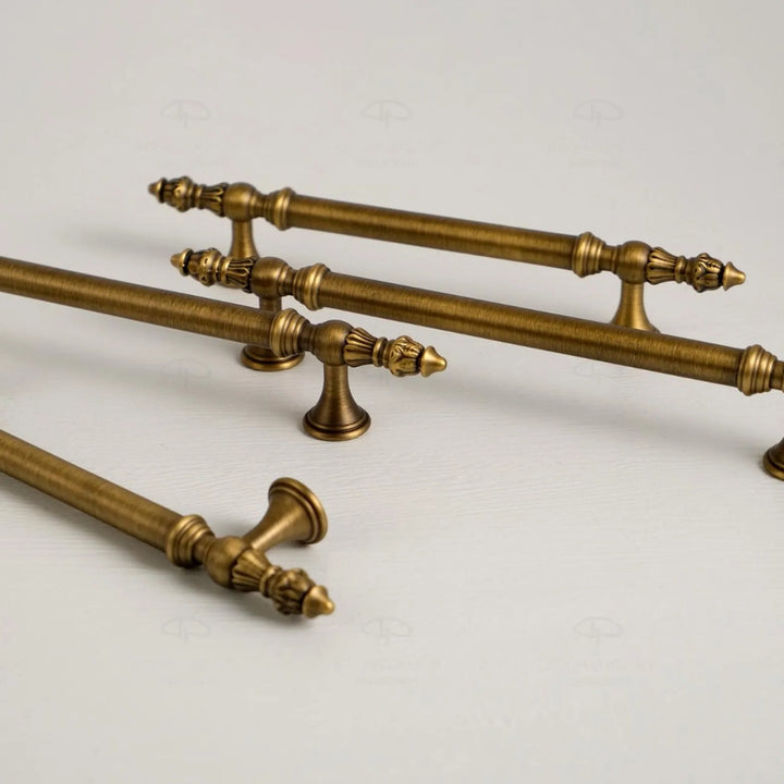 MOUNT - Antique Brass 3.75" Knobs and Pulls