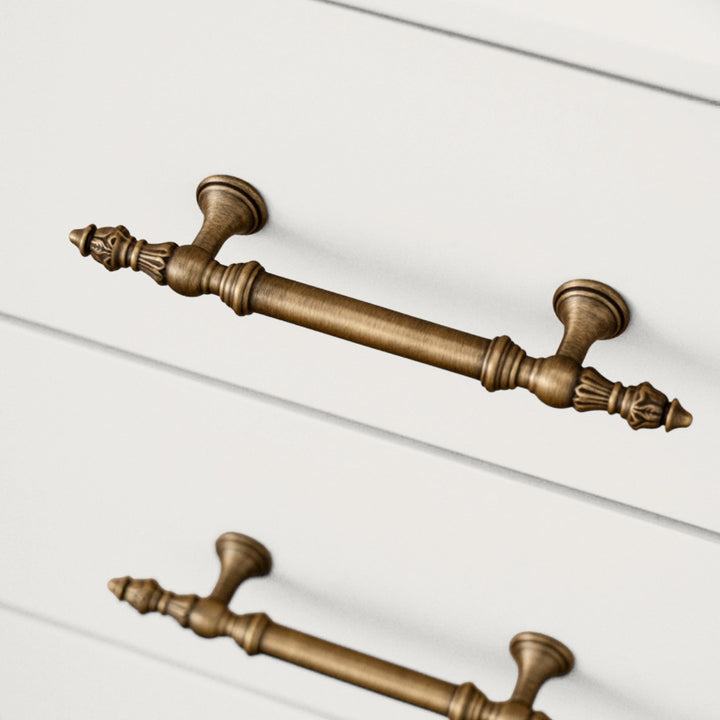 MOUNT - Antique Brass 3.75" Knobs and Pulls