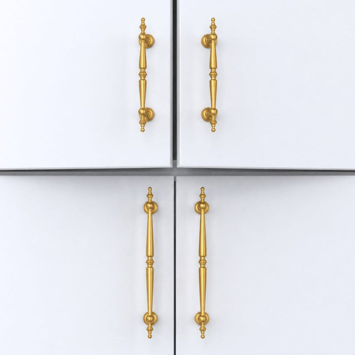 3 Inch Brushed Brass Cup Pulls | AURUM