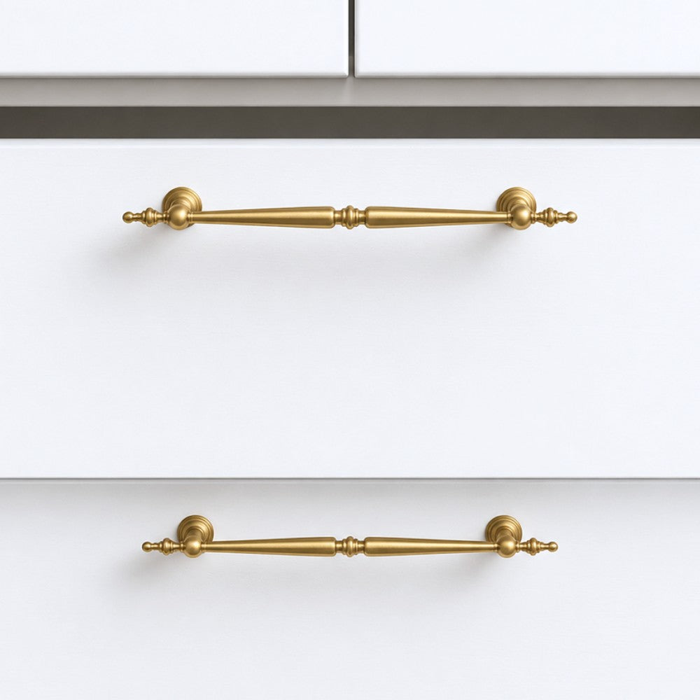 3 Inch Brushed Brass Cup Pulls | AURUM