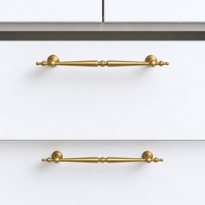 3 Inch Brushed Brass Cup Pulls | AURUM