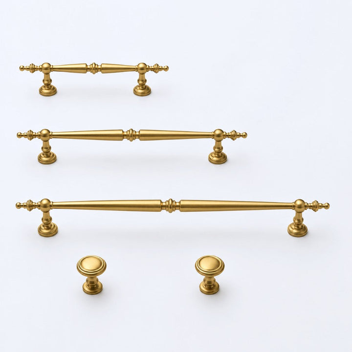 3 Inch Brushed Brass Cup Pulls | AURUM