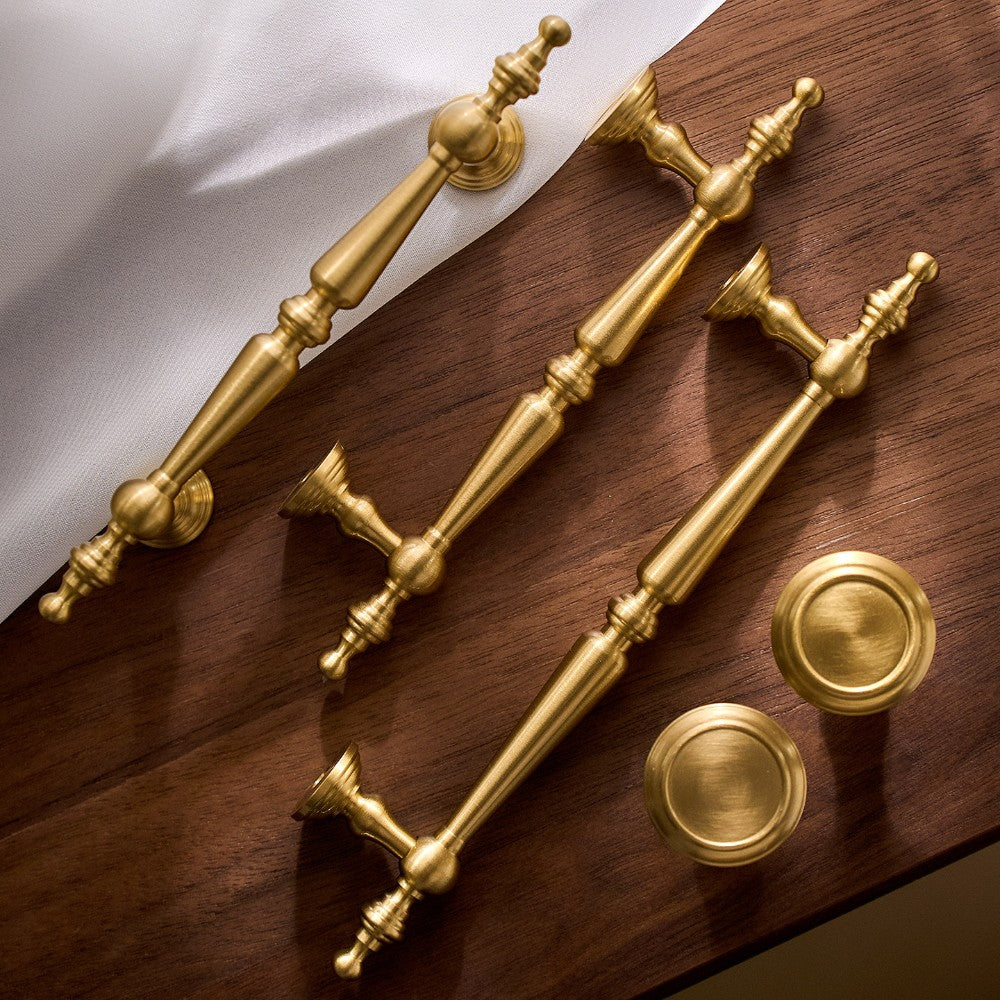 3 Inch Brushed Brass Cup Pulls | AURUM