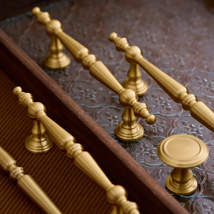 3 Inch Brushed Brass Cup Pulls | AURUM