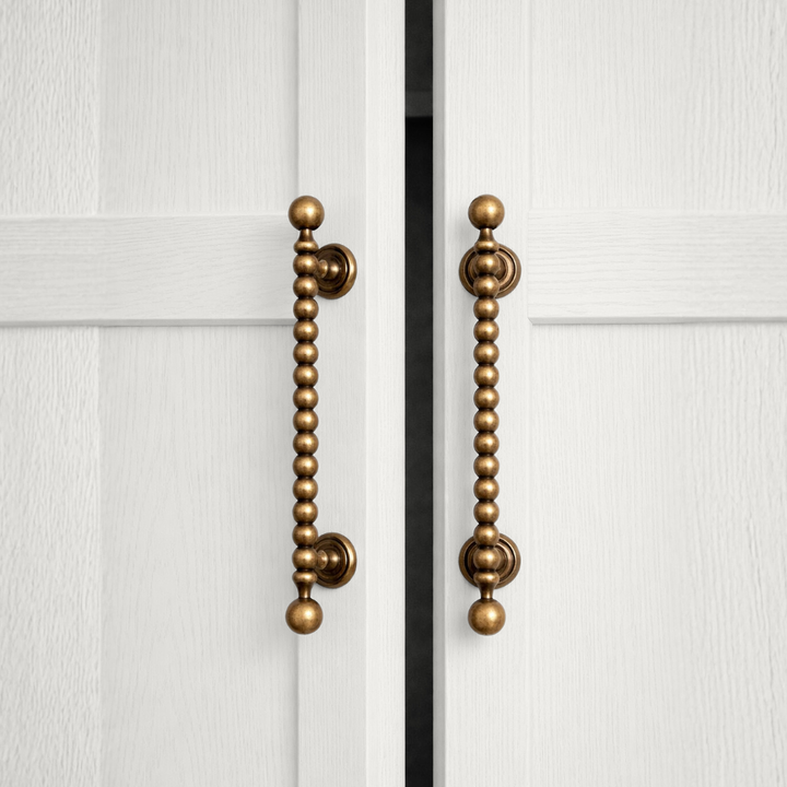 Brushed brass 3.75-inch cabinet knobs and pulls — view 02
