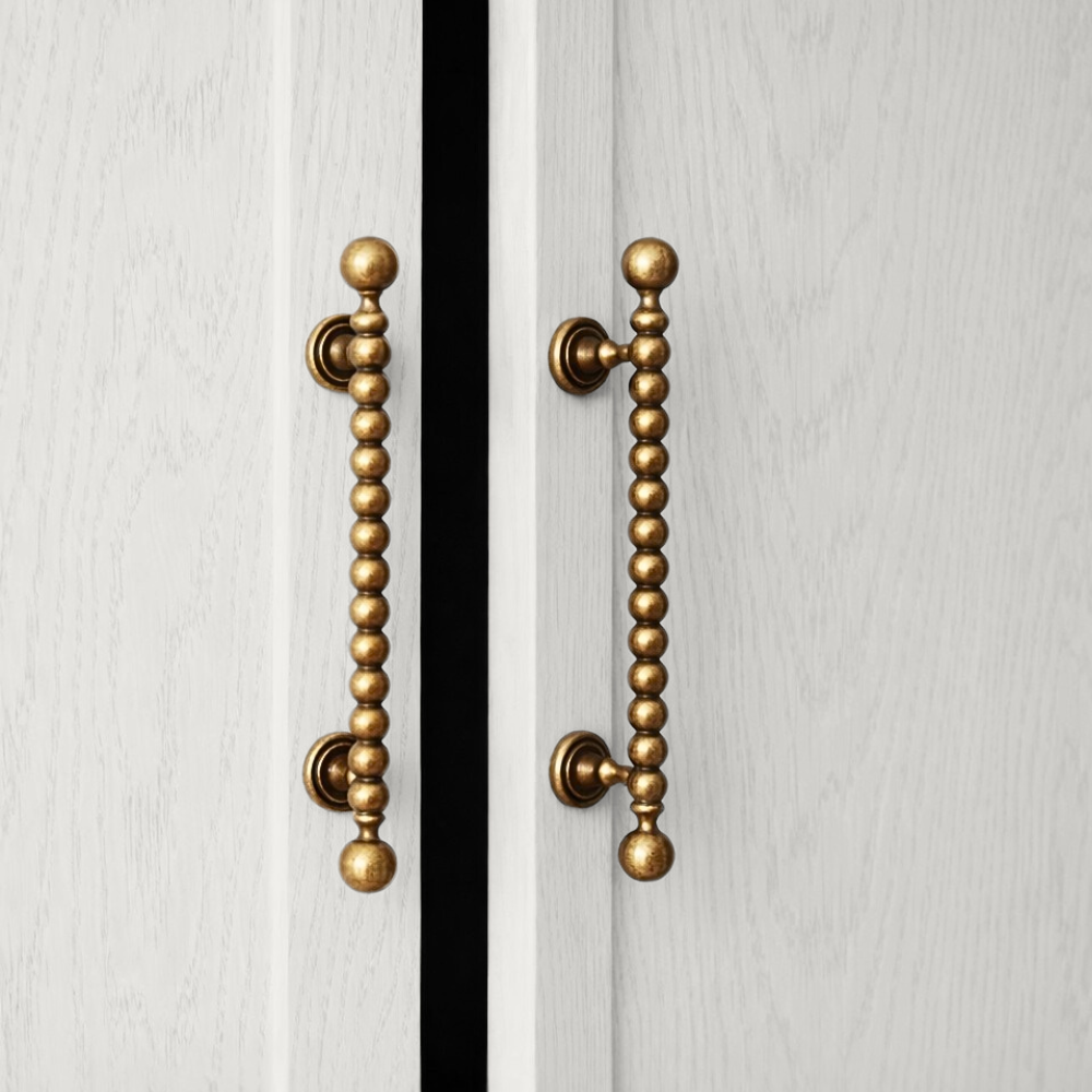 Brushed brass 3.75-inch cabinet knobs and pulls — view 07