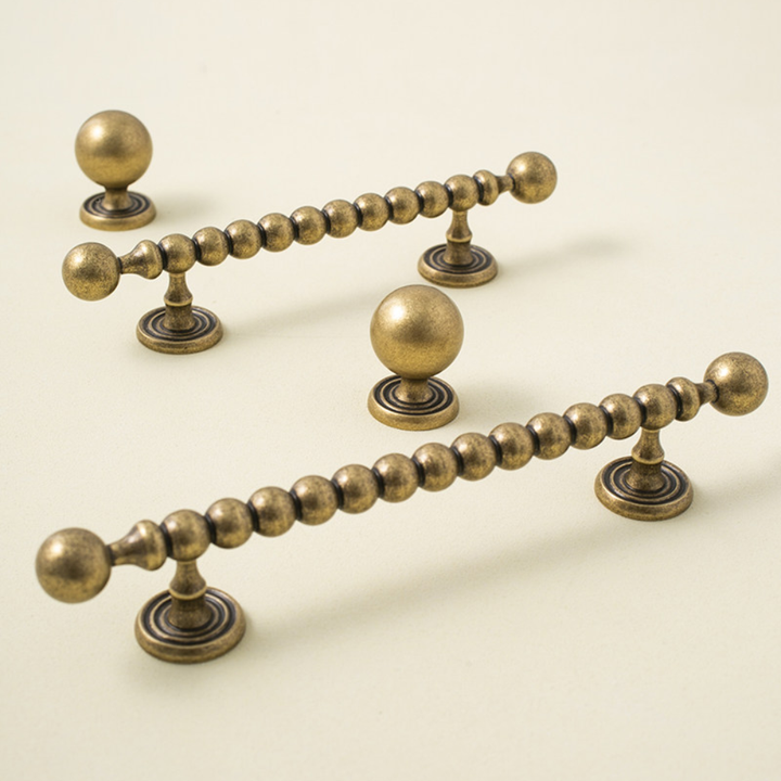 Brushed brass 3.75-inch cabinet knobs and pulls — view 14