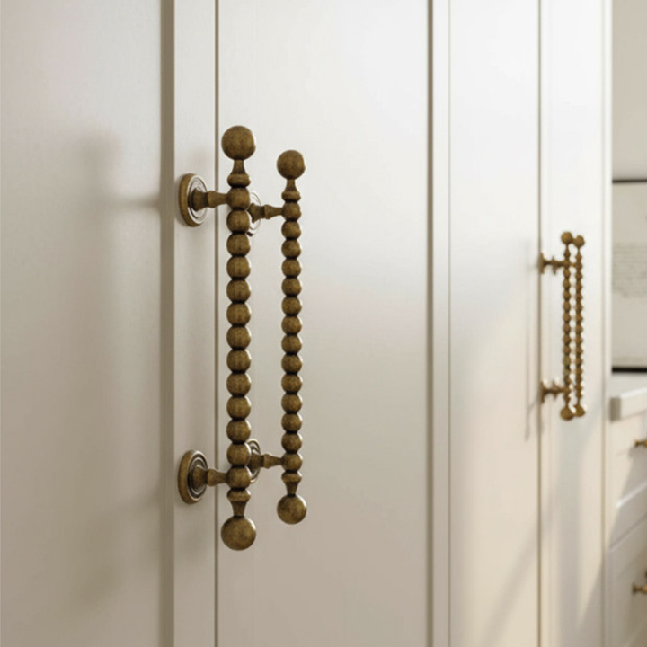 Brushed brass 3.75-inch cabinet knobs and pulls — view 16