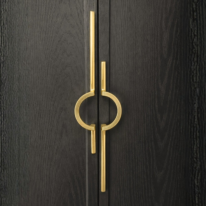 WHISP brushed gold 10-inch cabinet pulls by ARCHANDLES