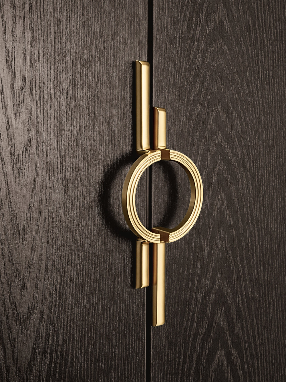 Brushed gold 10-inch cabinet pulls — view 02
