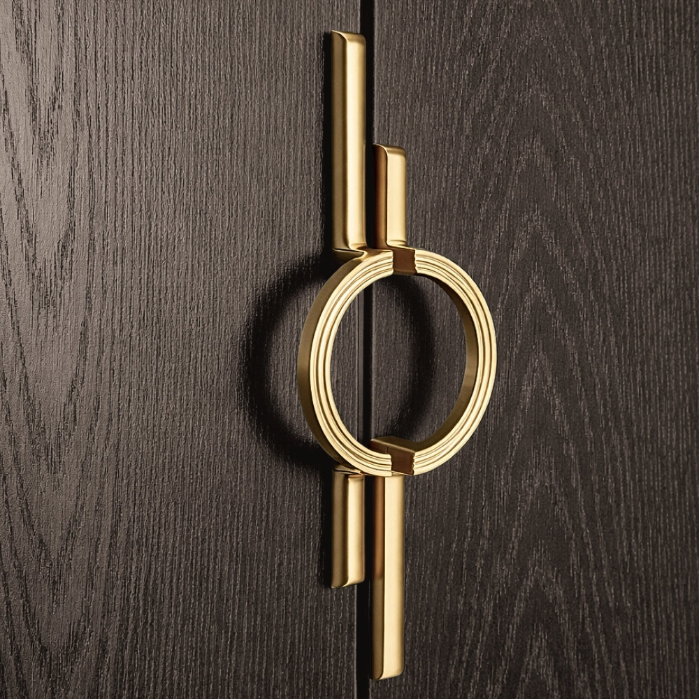 Brushed gold 10-inch cabinet pulls — view 03