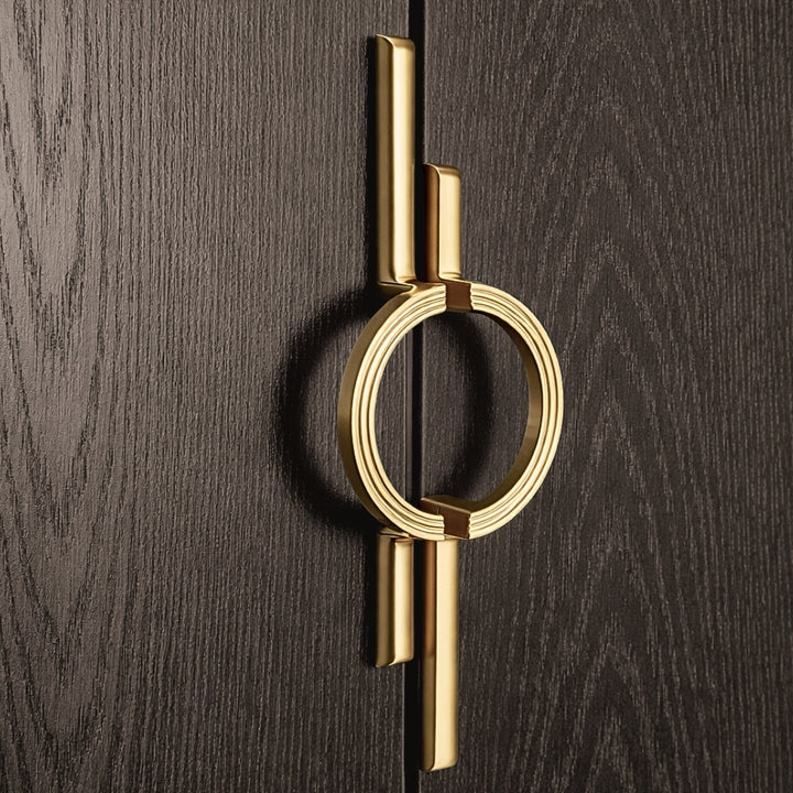 Brushed gold 10-inch cabinet pulls — view 03