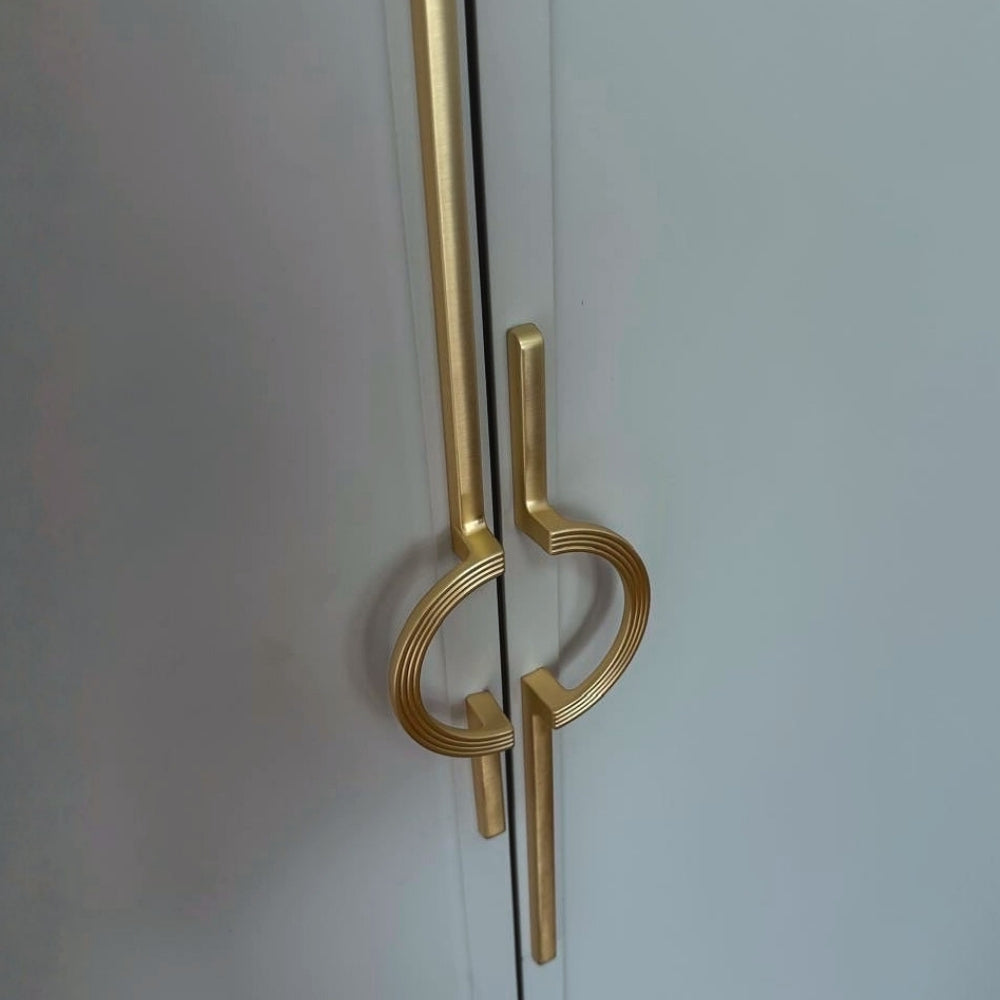 Brushed gold 10-inch cabinet pulls — view 06