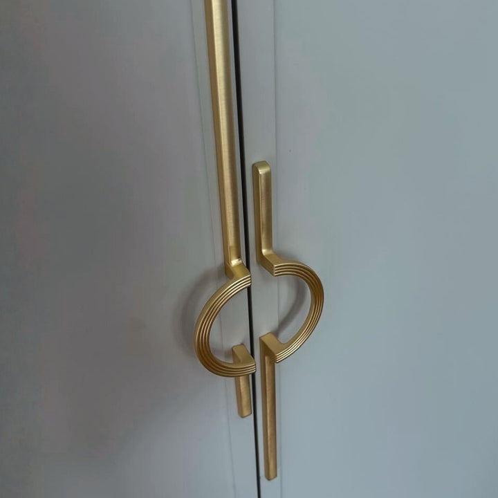 Brushed gold 10-inch cabinet pulls — view 06