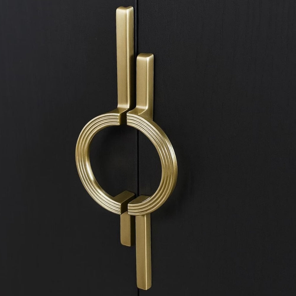 Brushed gold 10-inch cabinet pulls — view 10