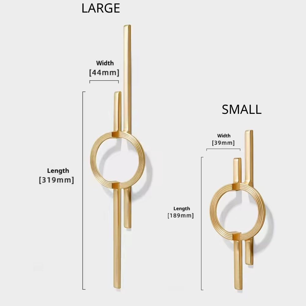Brushed gold 10-inch cabinet pulls — view 13