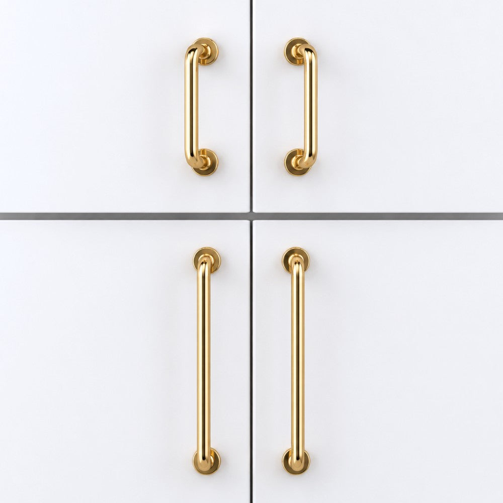 12.5 Inch Polished Gold Cabinet Pulls | CARBON