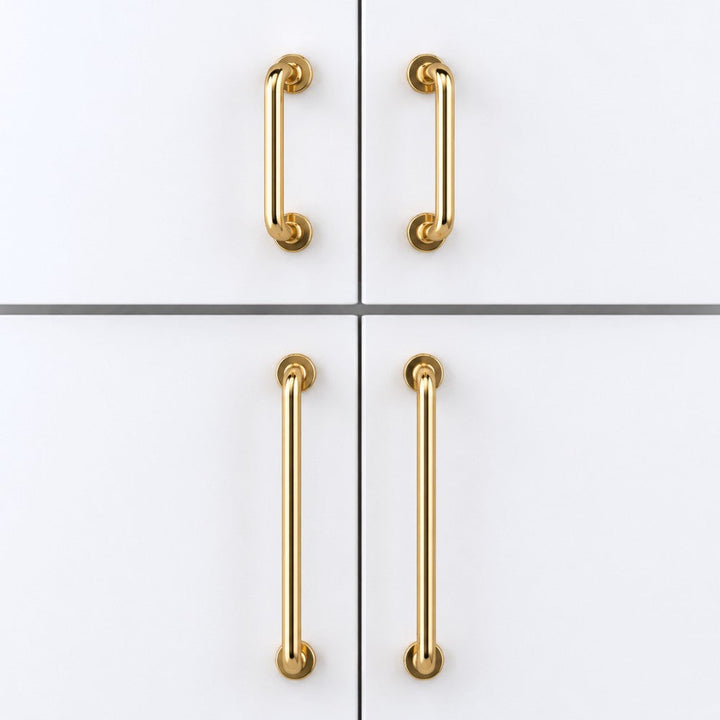 12.5 Inch Polished Gold Cabinet Pulls | CARBON