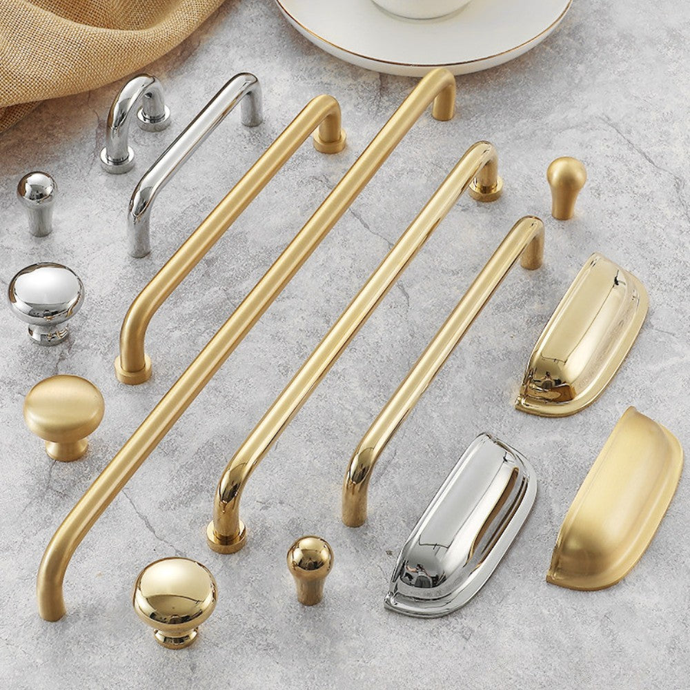 12.5 Inch Polished Gold Cabinet Pulls | CARBON