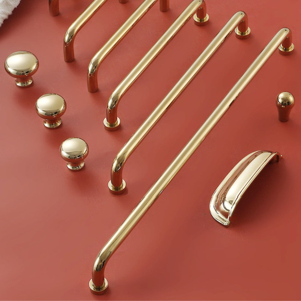 12.5 Inch Polished Gold Cabinet Pulls | CARBON