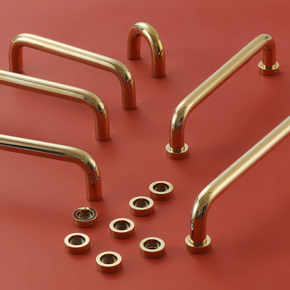 12.5 Inch Polished Gold Cabinet Pulls | CARBON