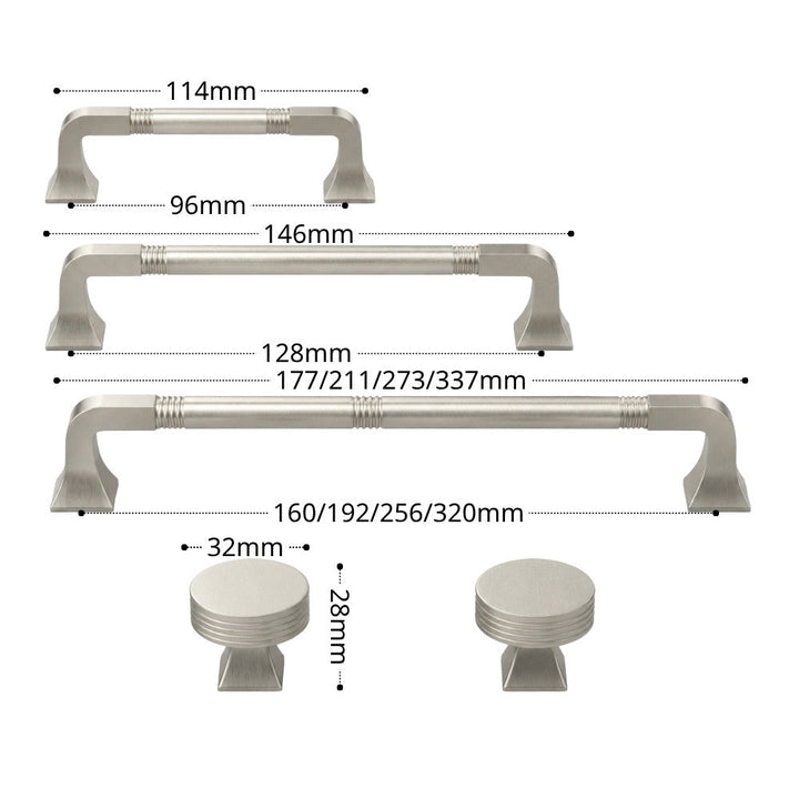 10 Inch Brushed Nickel Cabinet Pulls | COMET