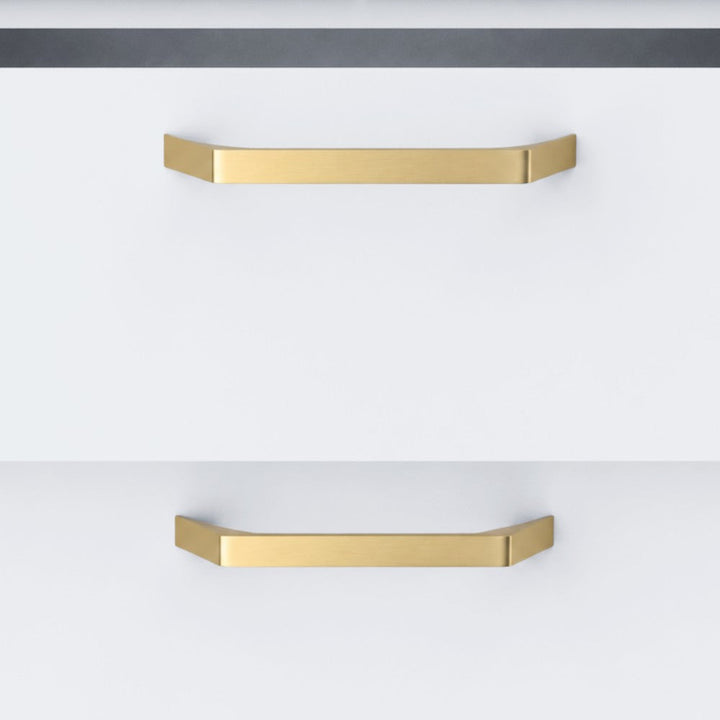 6.25 Inch Brushed Gold Cabinet Pulls | CONTOUR