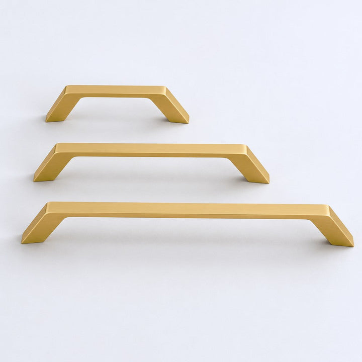 6.25 Inch Brushed Gold Cabinet Pulls | CONTOUR