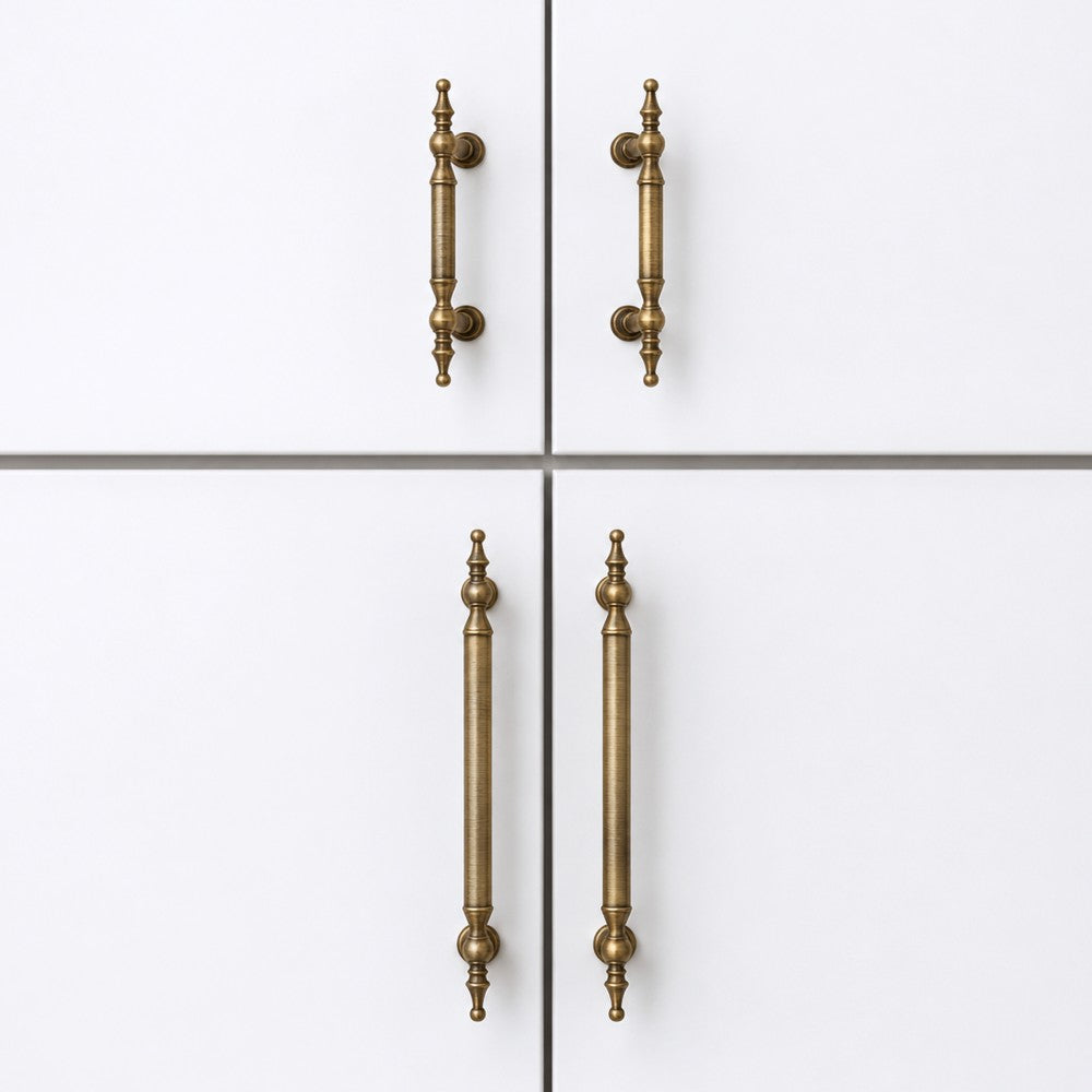 3 Inch Antique Brass Cup Pulls | CROWN