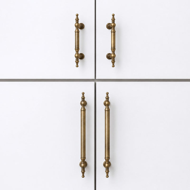 3 Inch Antique Brass Cup Pulls | CROWN