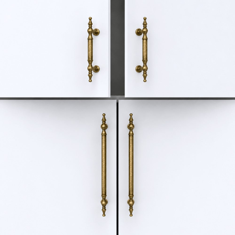 3 Inch Antique Brass Cup Pulls | CROWN